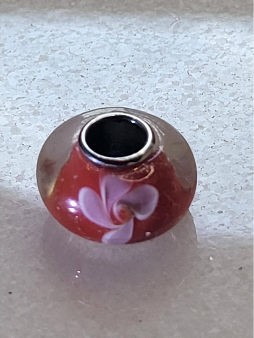 925 Sterling Silver Round Charm For Pandora type bracelet or Necklace